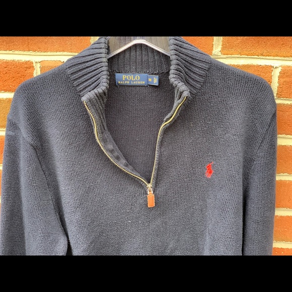 🚨$18❗️Polo Ralph Lauren 1/4 Zip Sweater | Sz M - Picture 7 of 7